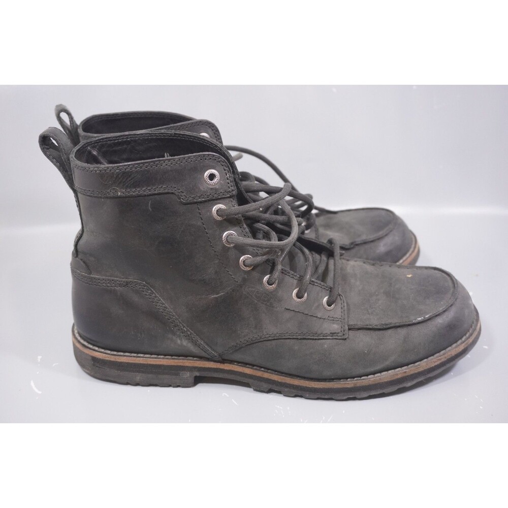 KEEN The 59 Moc Men's Size 12 Black Leather Work Boots Chukka Ankle 1023854